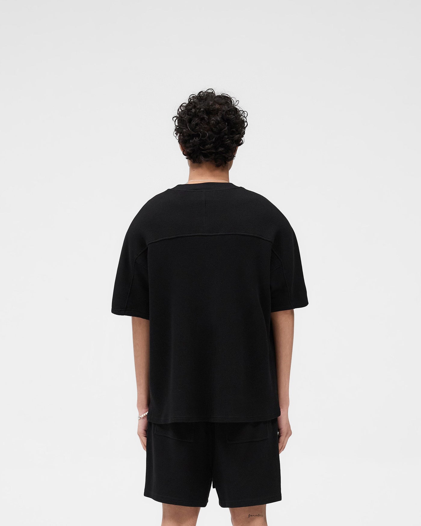 Waffle T-Shirt - Jet Black