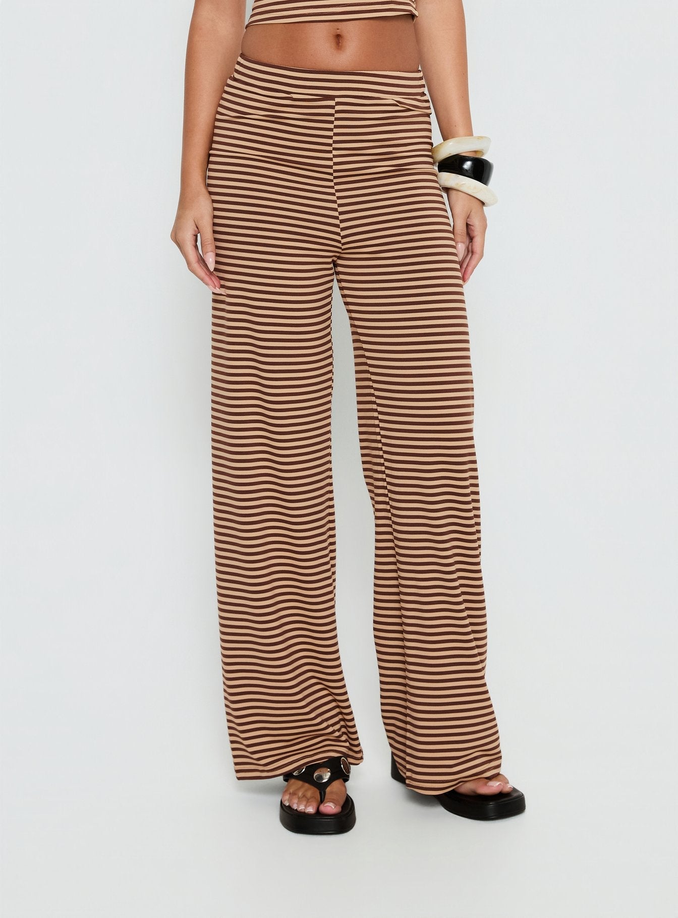Timora Pants Brown Stripe
