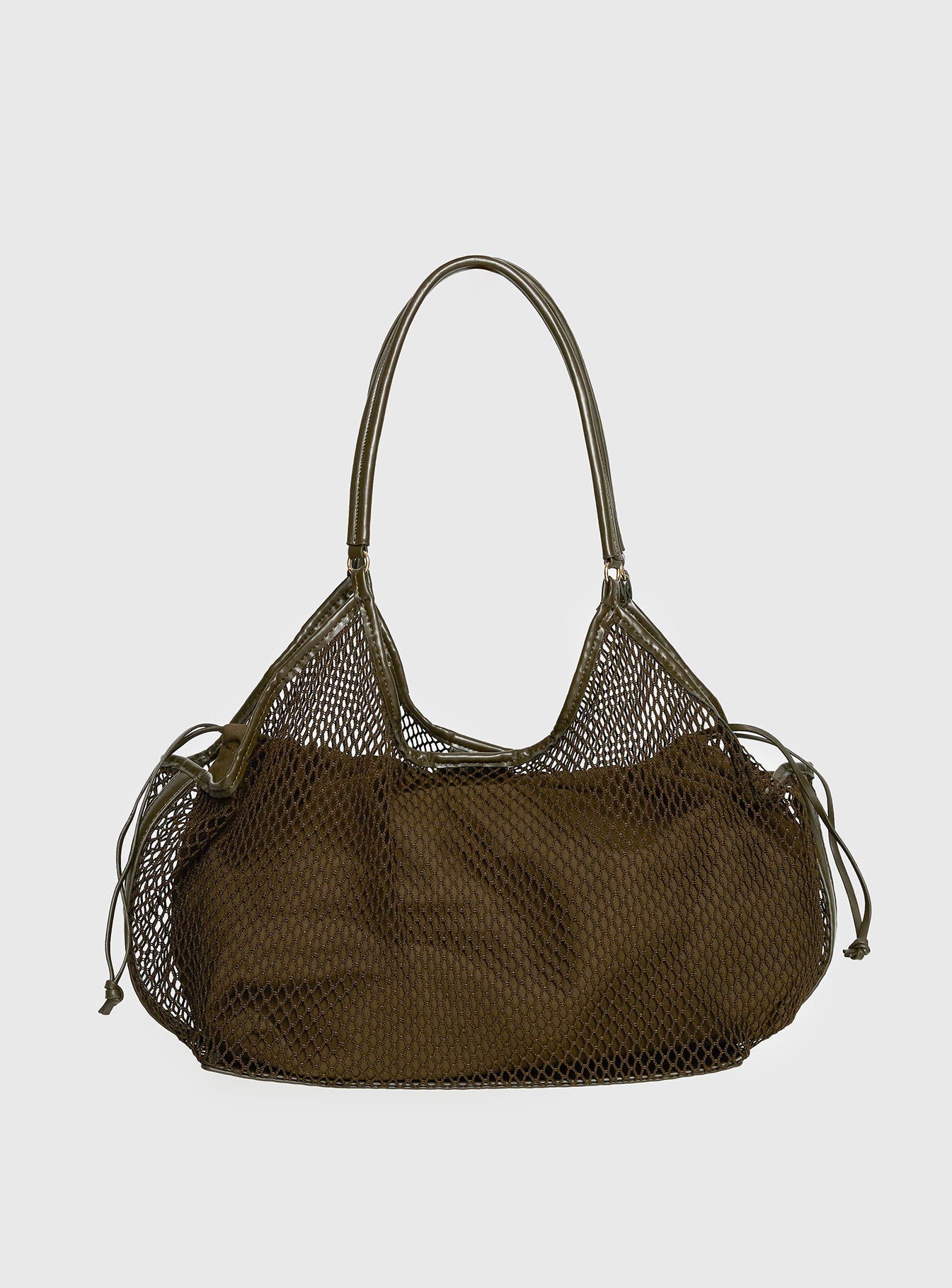 Isolda Mesh Tote Bag Khaki