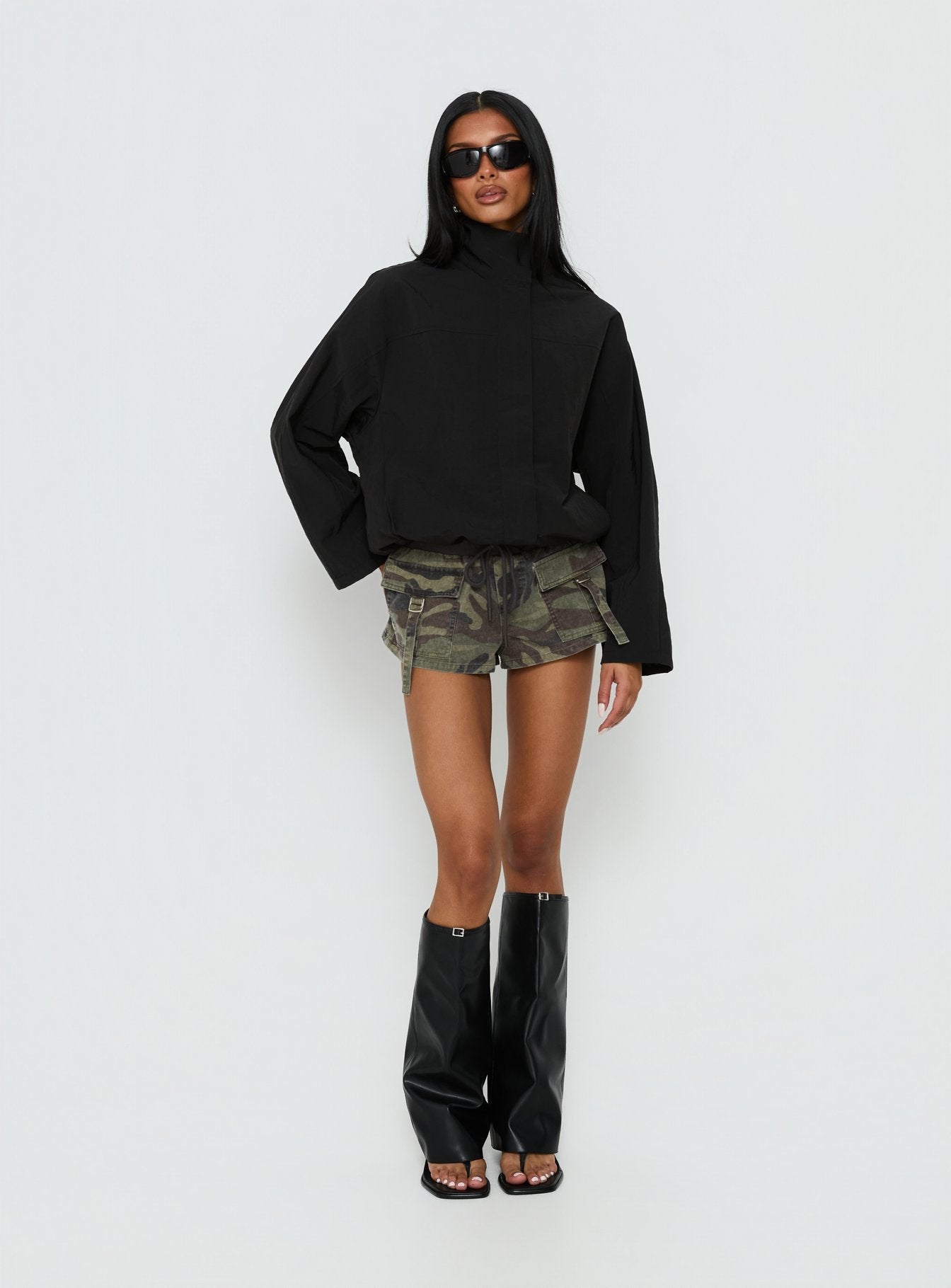 Shoreline Windbreaker Jacket Noir