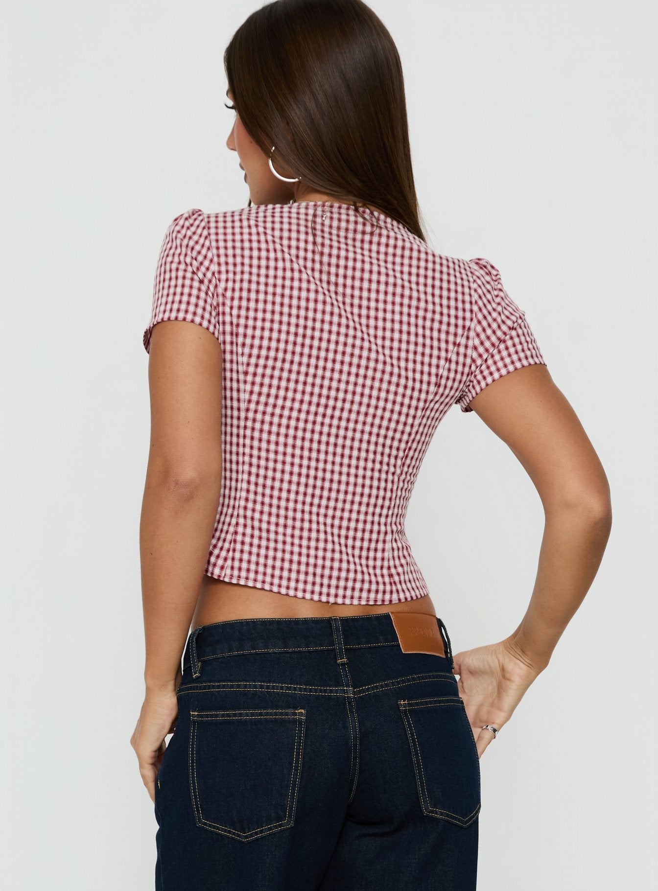 Isolda Top Red Gingham