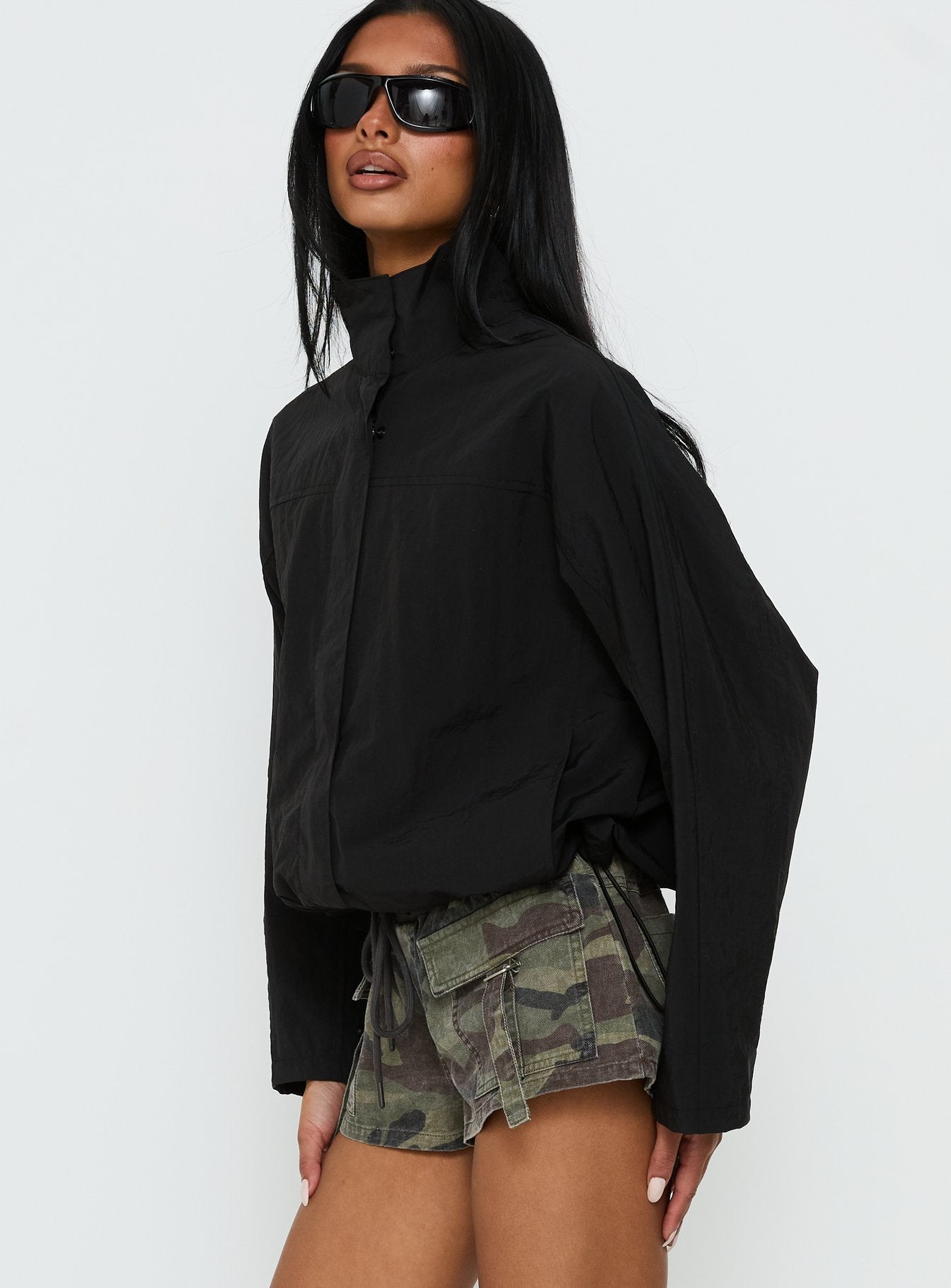 Shoreline Windbreaker Jacket Noir