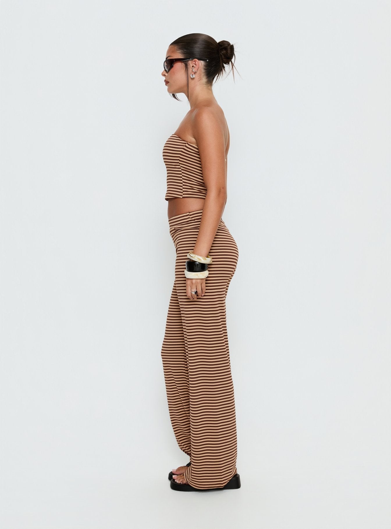 Timora Pants Brown Stripe