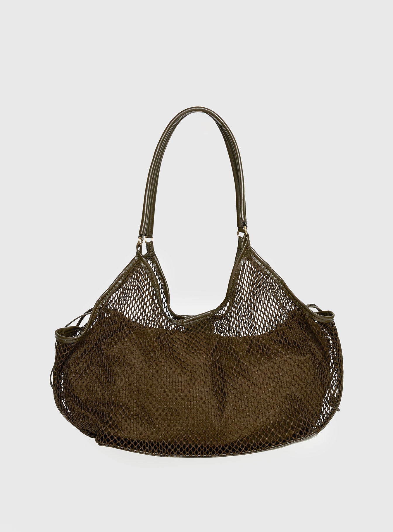 Isolda Mesh Tote Bag Khaki