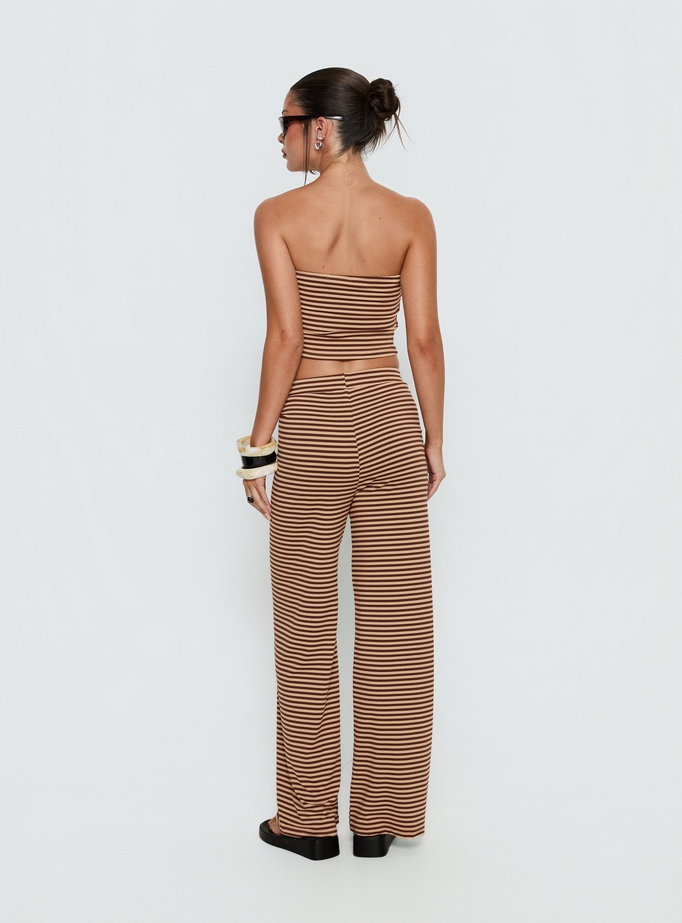Timora Pants Brown Stripe