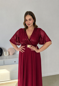SERENA – Sukienka Maxi z Cekinami