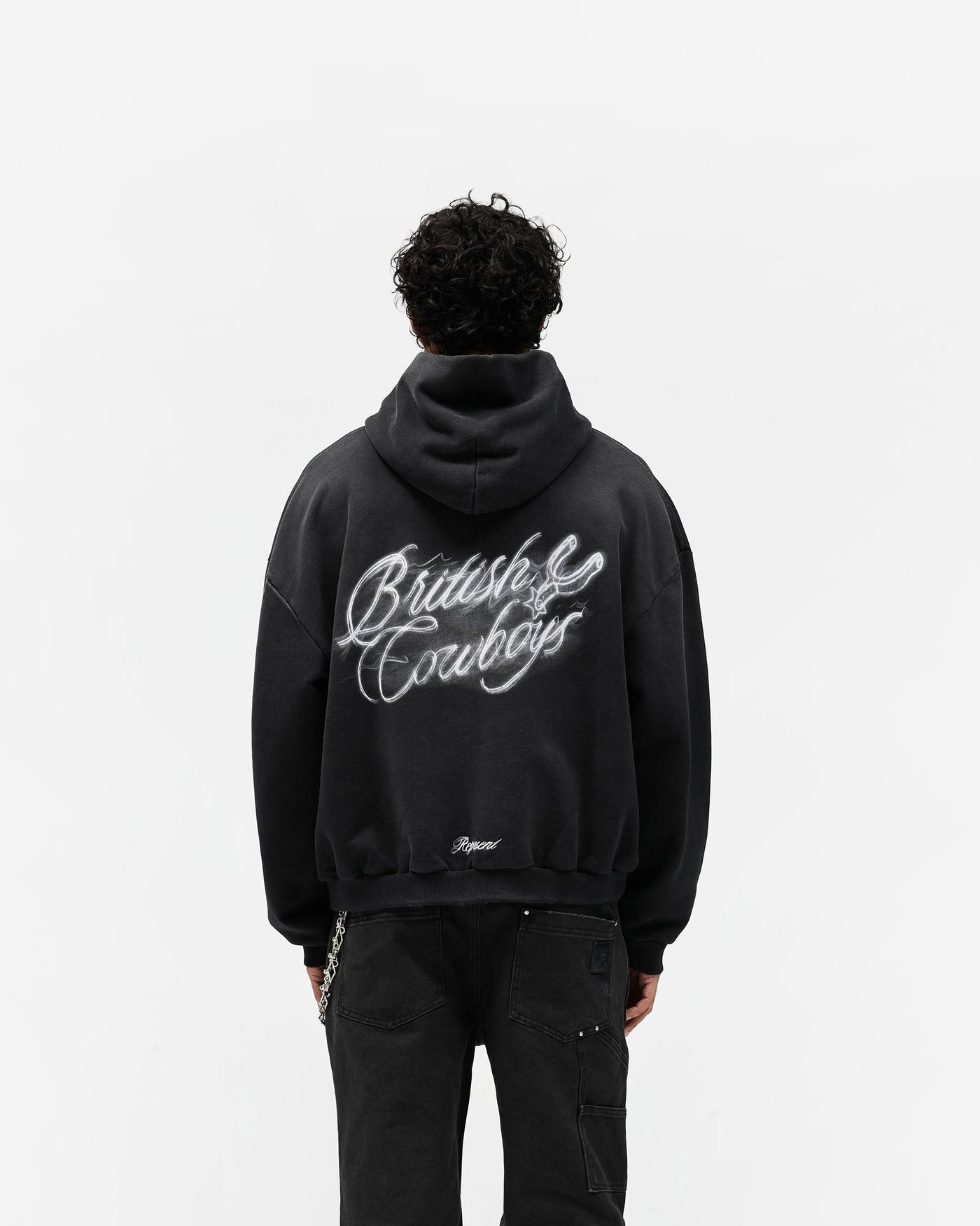 British Cowboys Hoodie - Stained Black