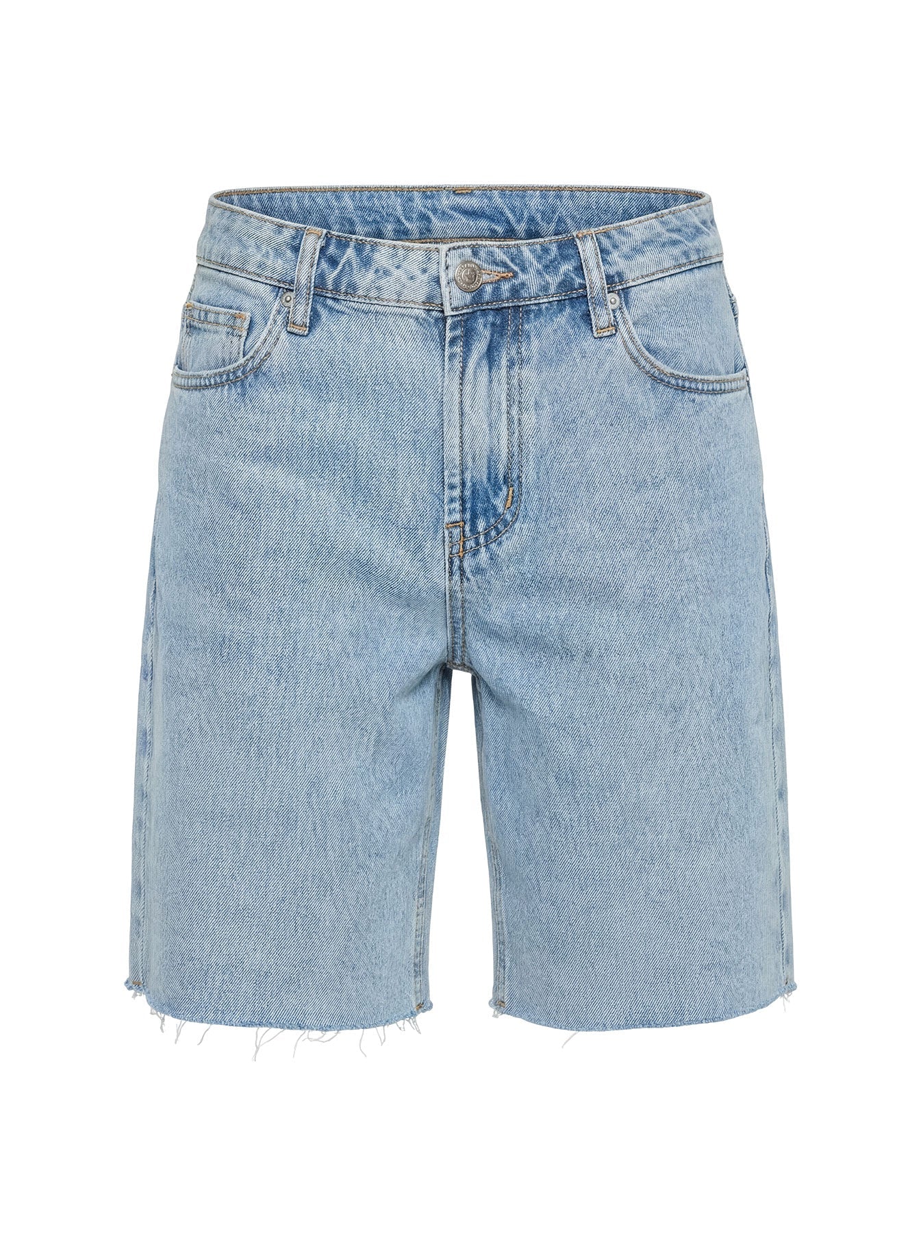 Cult Classic Longline Denim Shorts Light Blue Wash
