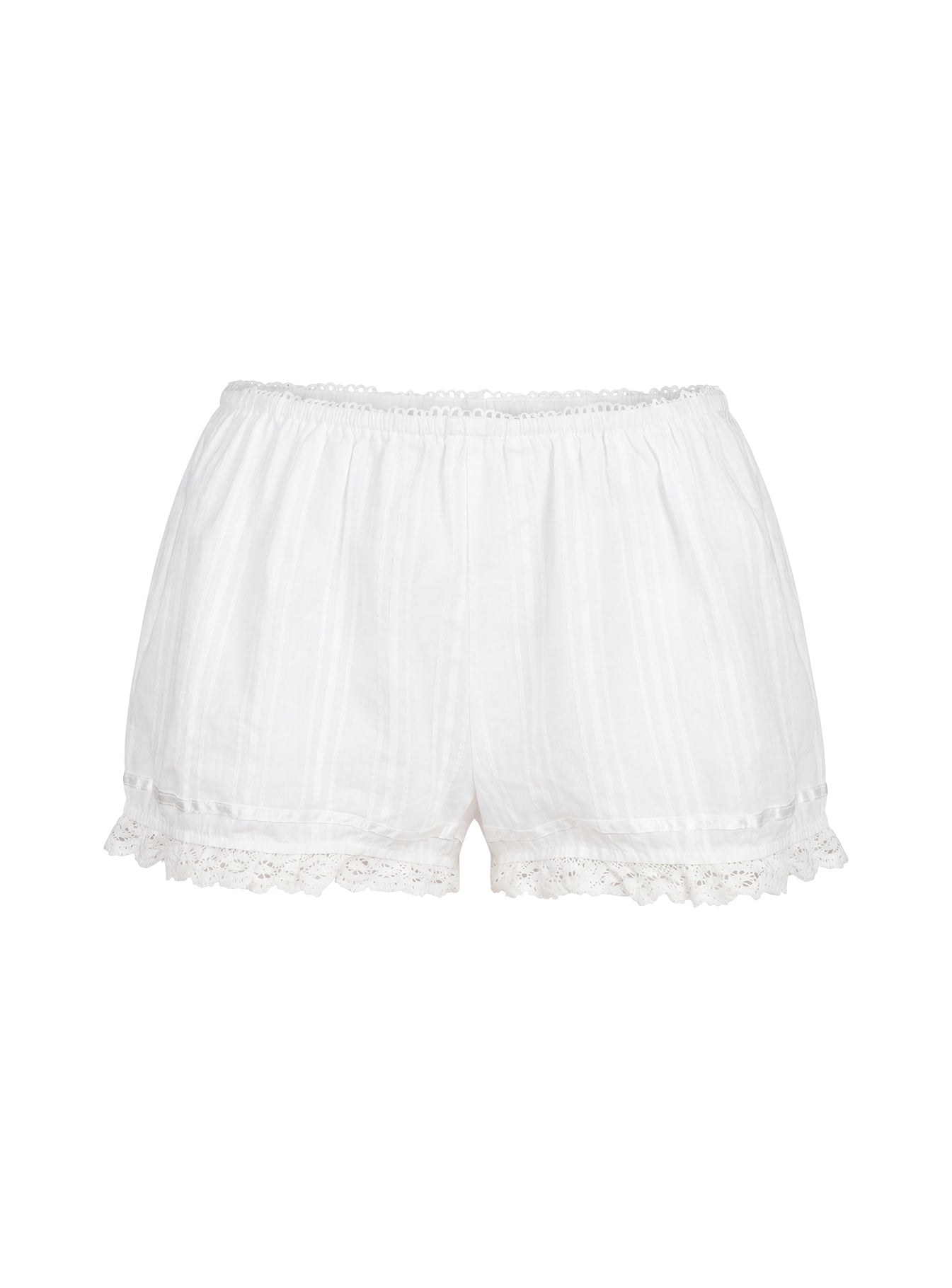 Rhubarb Lace Shorts White