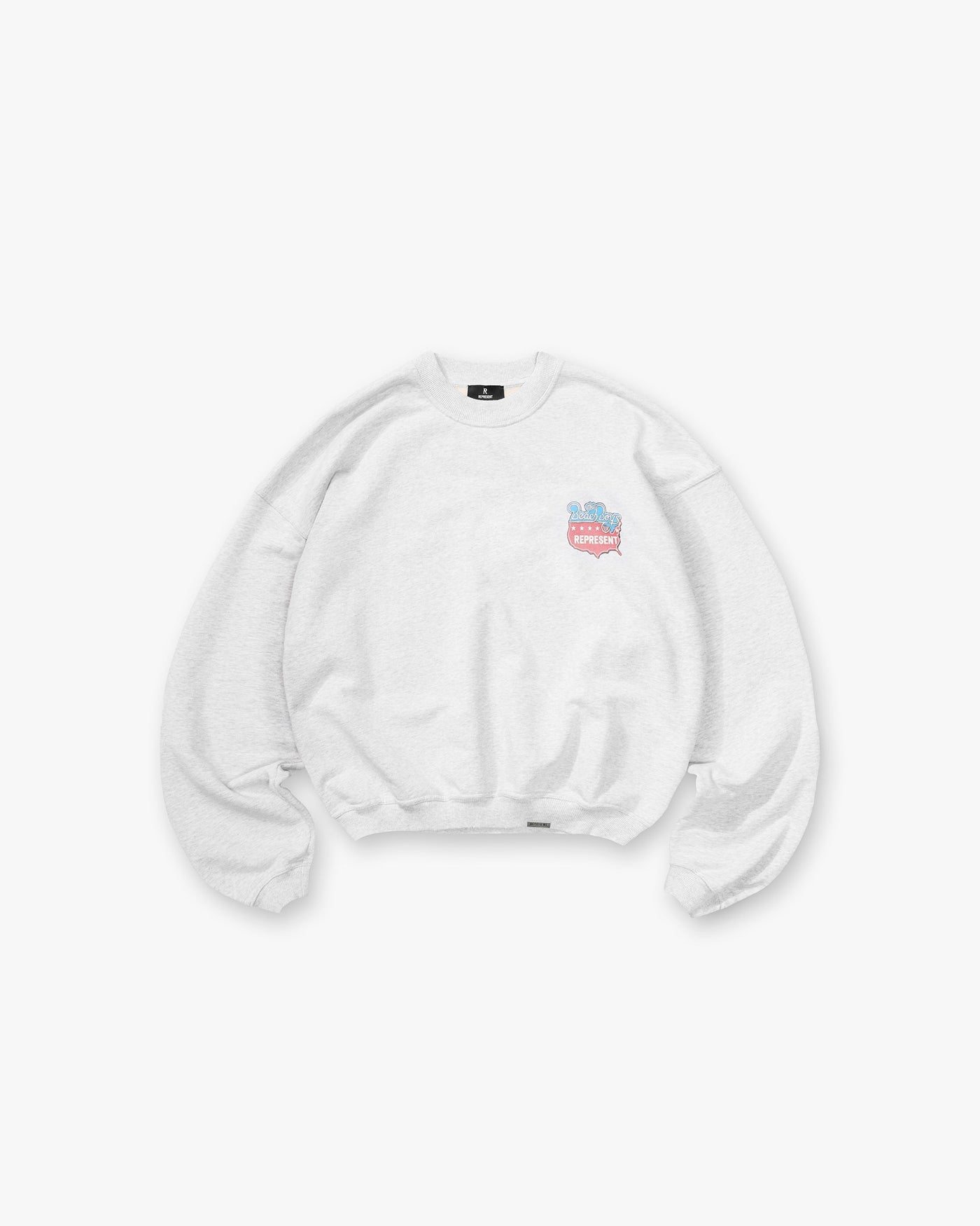 Represent x Beach Boys Americas Band Sweater - Ice Grey Marl