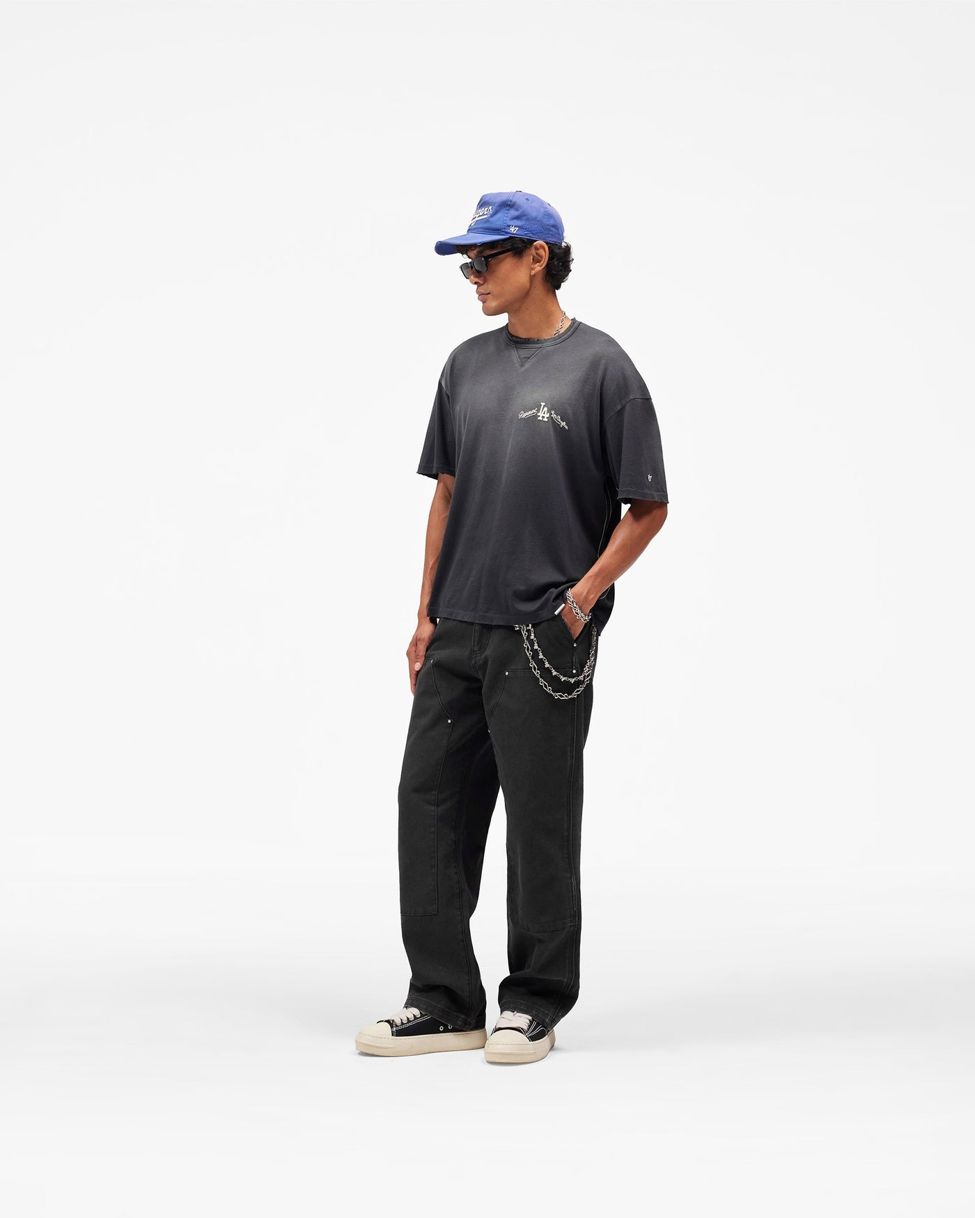 Los Angeles Dodgers x Represent T-Shirt - Stained Black