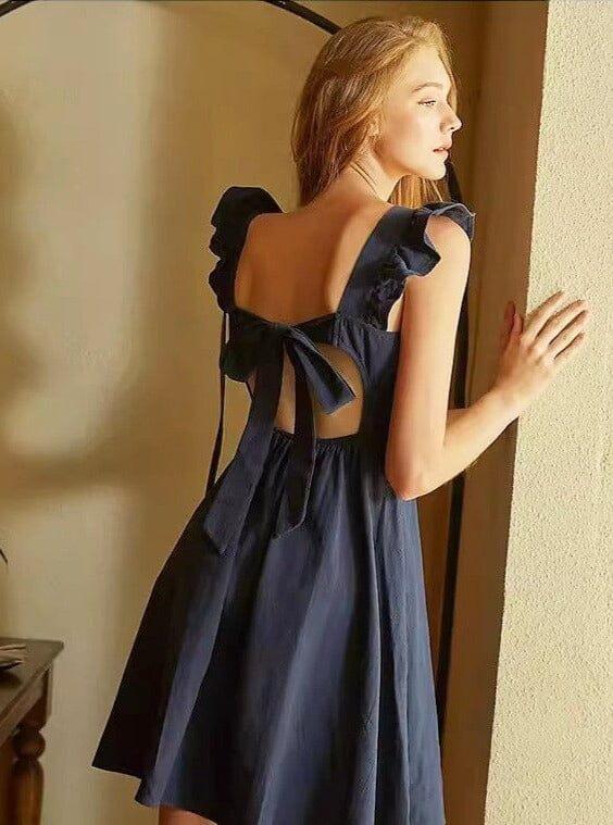 Robe Courte Dos Nu Élegante - Evangeline