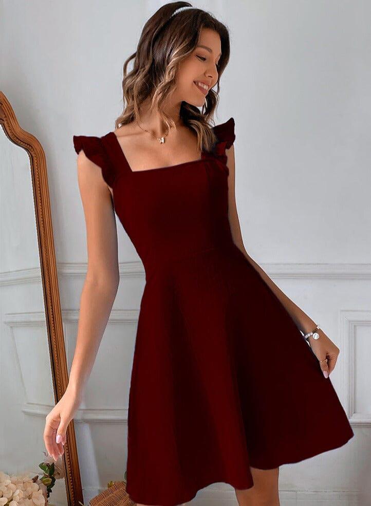 Robe Courte Dos Nu Élegante - Evangeline