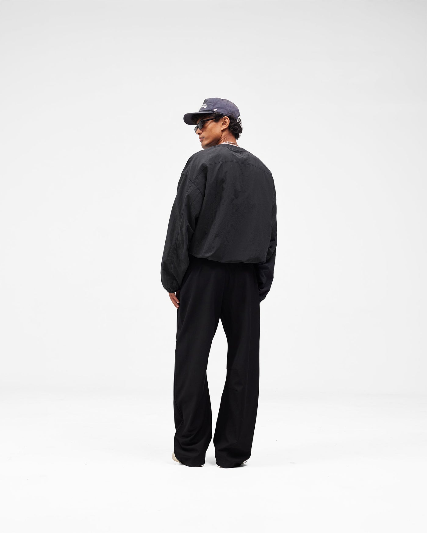 New York Yankees x Represent Nylon Pullover - Faded Black