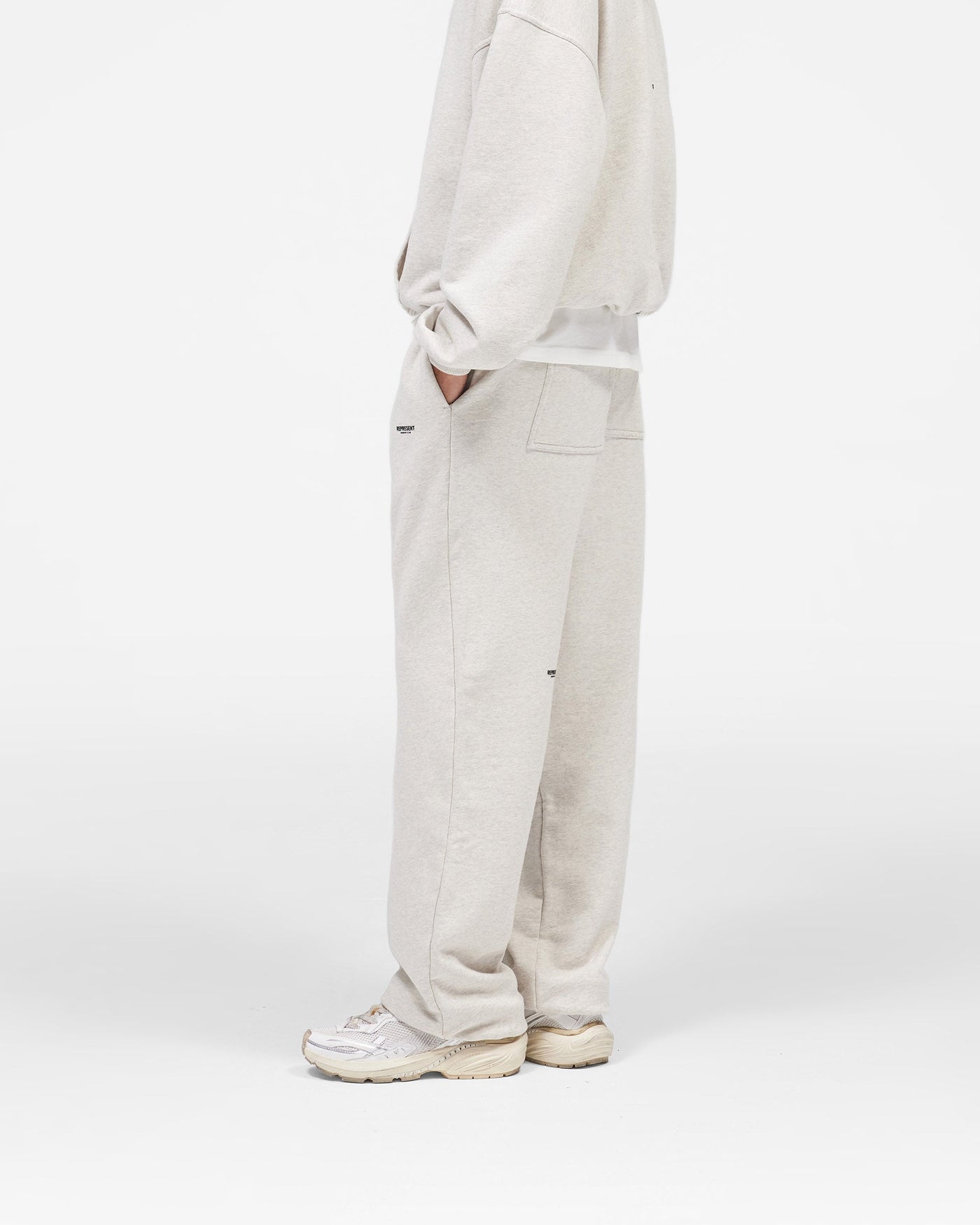 Micro Owners Club Sweatpant - Cream Marl