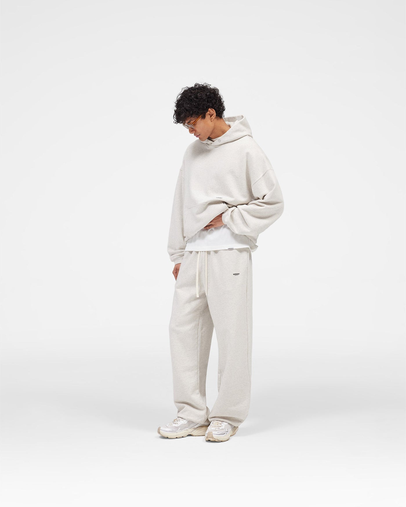 Micro Owners Club Sweatpant - Cream Marl