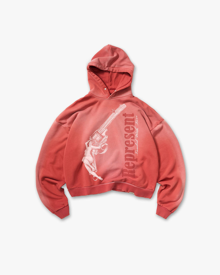 Loaded With Love Hoodie - Withered Rose