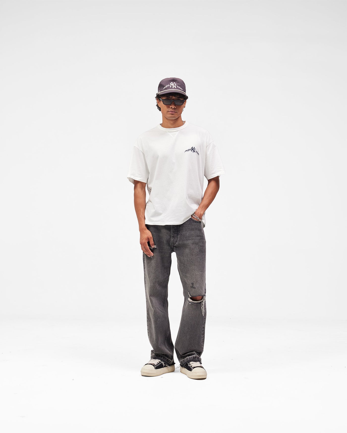 New York Yankees x Represent T-Shirt - Flat White