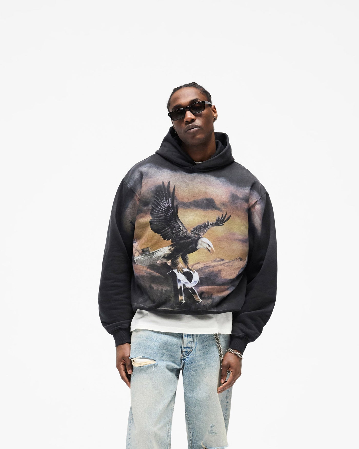Chrome Flight Hoodie - Stained Black