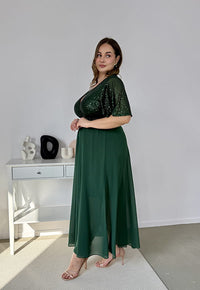 SERENA – Sukienka Maxi z Cekinami
