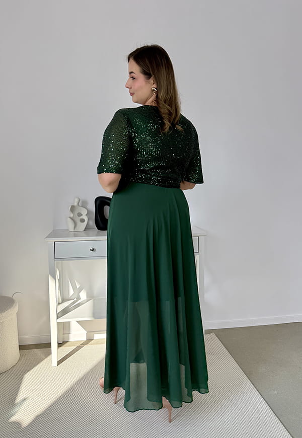 SERENA – Sukienka Maxi z Cekinami