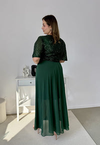 SERENA – Sukienka Maxi z Cekinami