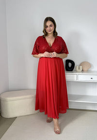 SERENA – Sukienka Maxi z Cekinami