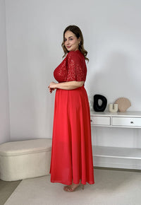 SERENA – Sukienka Maxi z Cekinami