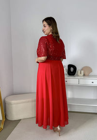 SERENA – Sukienka Maxi z Cekinami