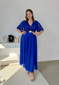 SERENA – Sukienka Maxi z Cekinami