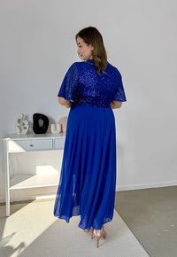 SERENA – Sukienka Maxi z Cekinami
