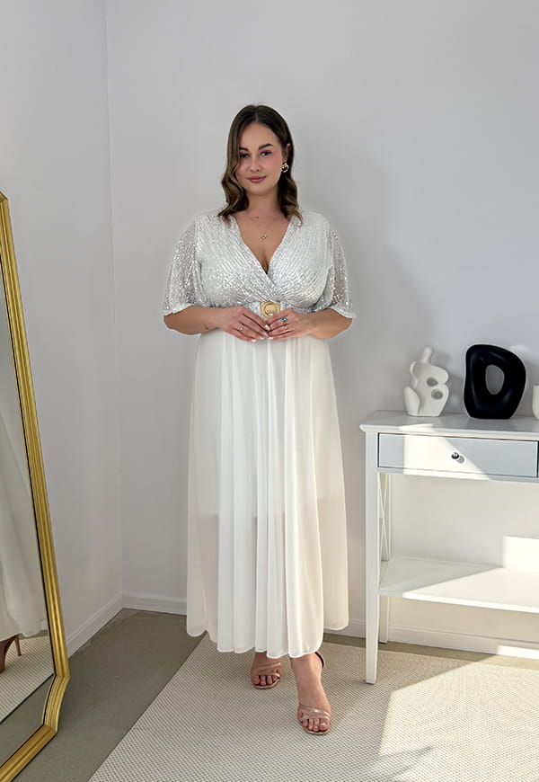 SERENA – Sukienka Maxi z Cekinami