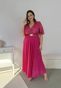 SERENA – Sukienka Maxi z Cekinami
