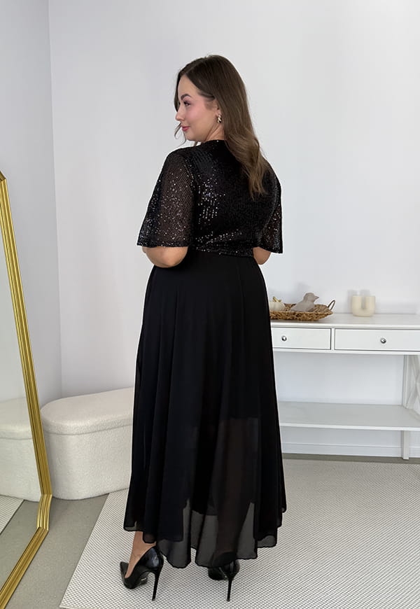 SERENA – Sukienka Maxi z Cekinami
