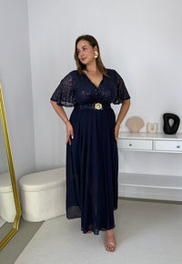 SERENA – Sukienka Maxi z Cekinami