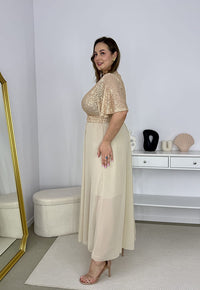 SERENA – Sukienka Maxi z Cekinami