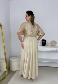 SERENA – Sukienka Maxi z Cekinami