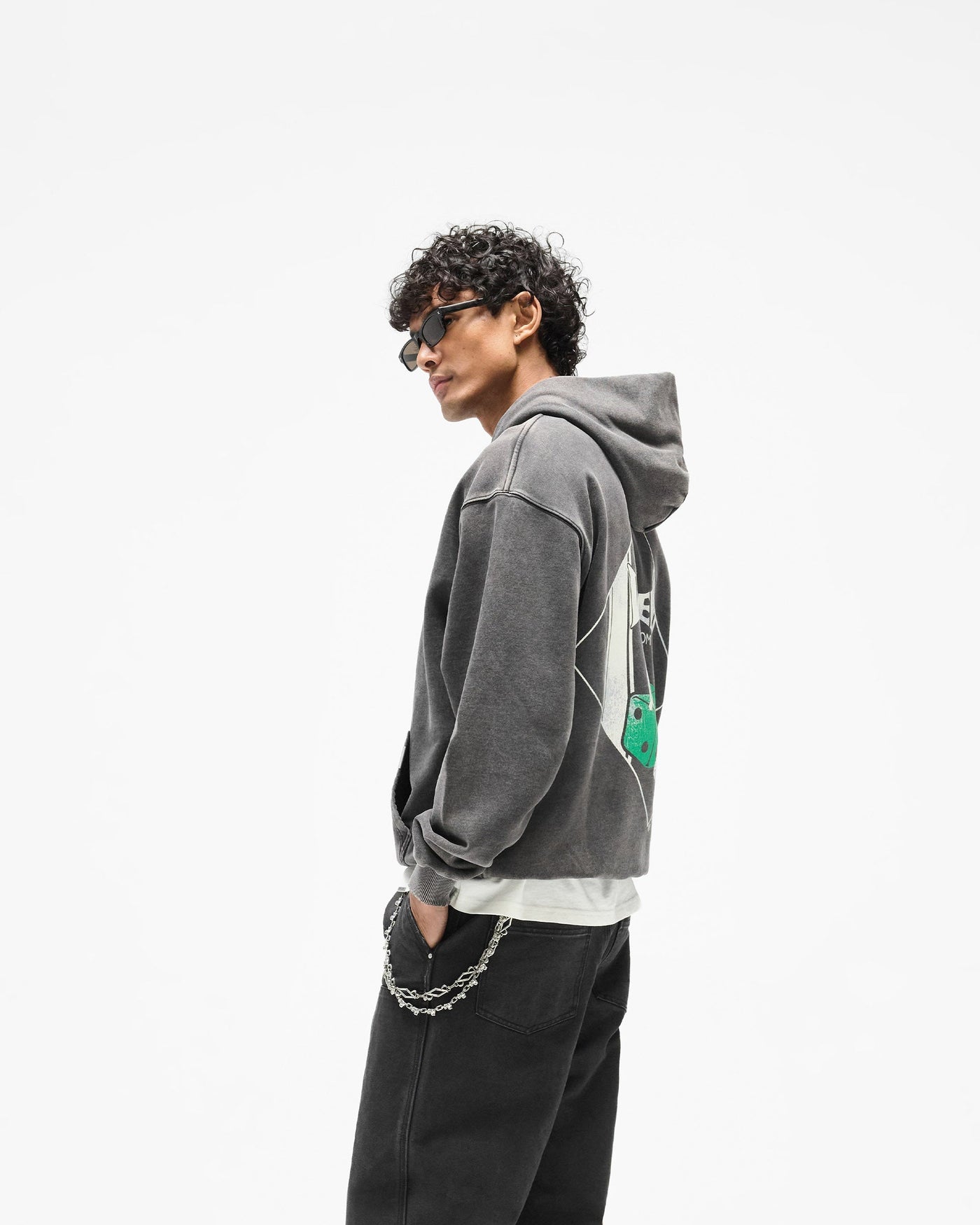 Represent x The Viper Room Dice Hoodie - Vintage Grey