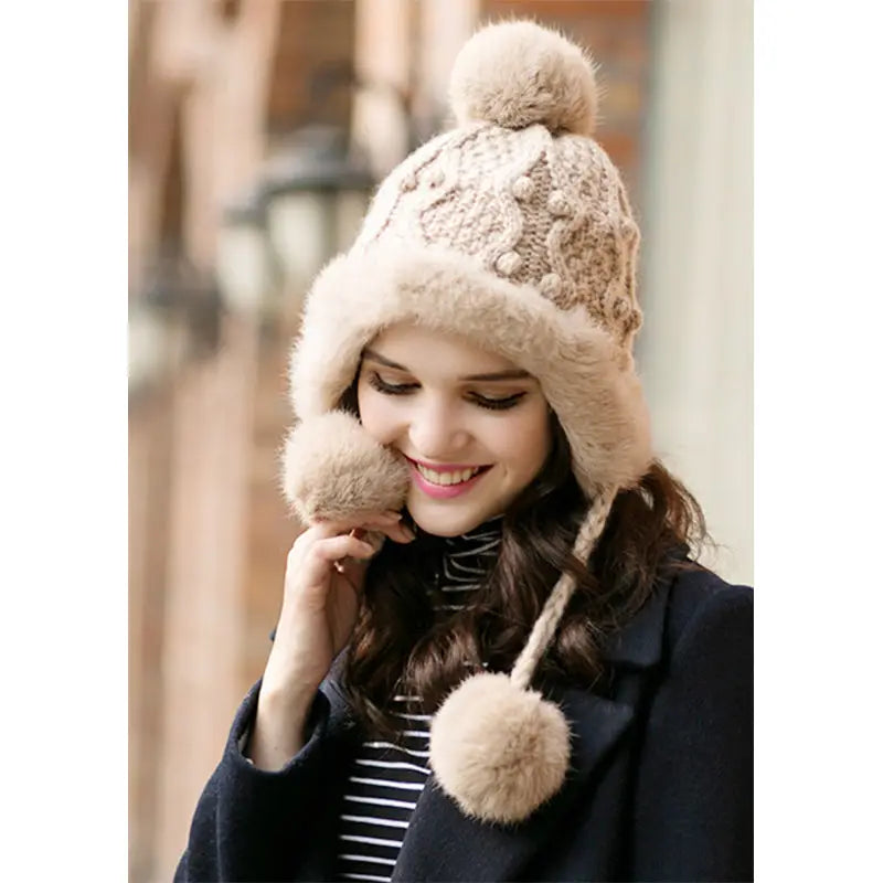 Bonnet Pompon Doublure Polaire