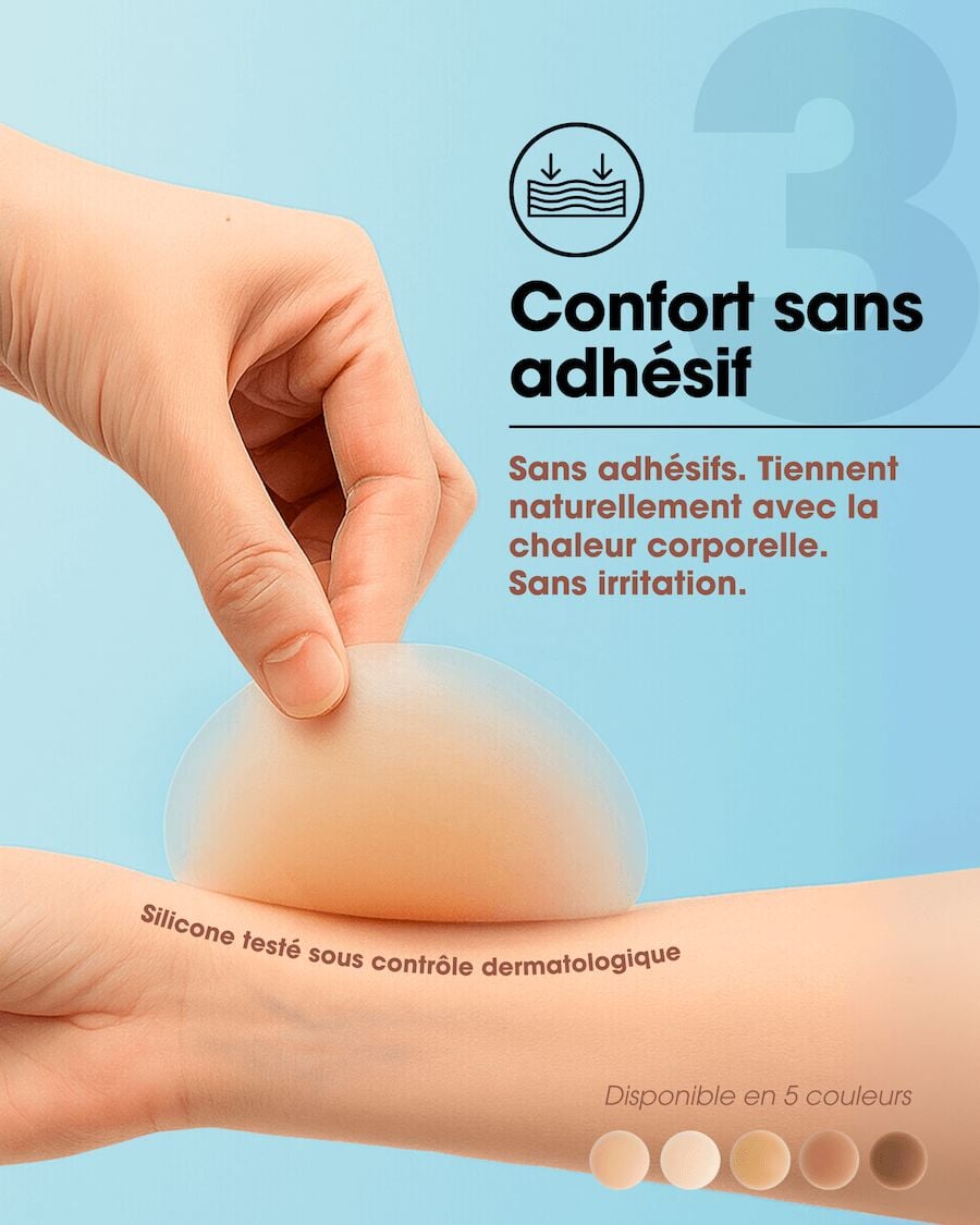 Cache Tétons Invisibles Sans Adhésifs