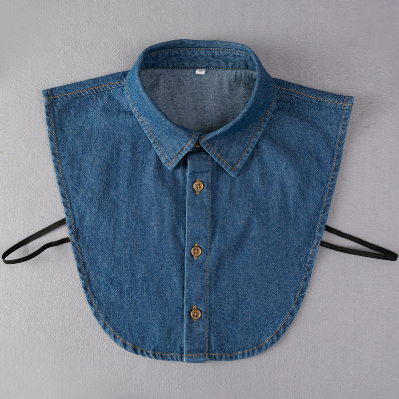 Col De Chemise Amovible - Denim