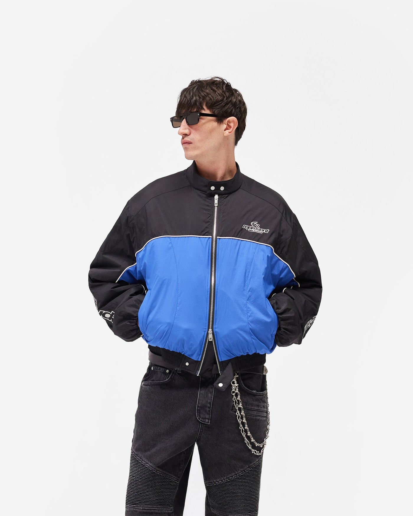 Represent X Belstaff Nylon Racing Jacket - Jet Black