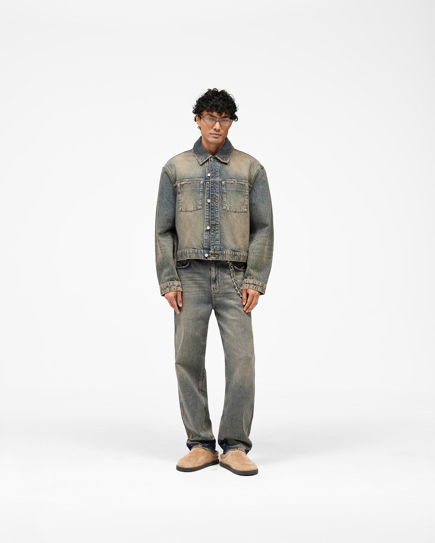 Denim Trucker - Blue Cream