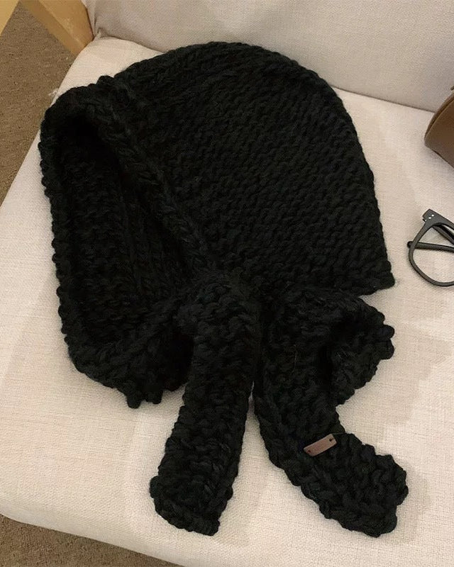 Écharpe Cagoule En Grosse Maille - Clarisse