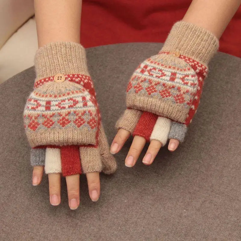 Moufles Mitaines Convertibles - Doublure Polaire