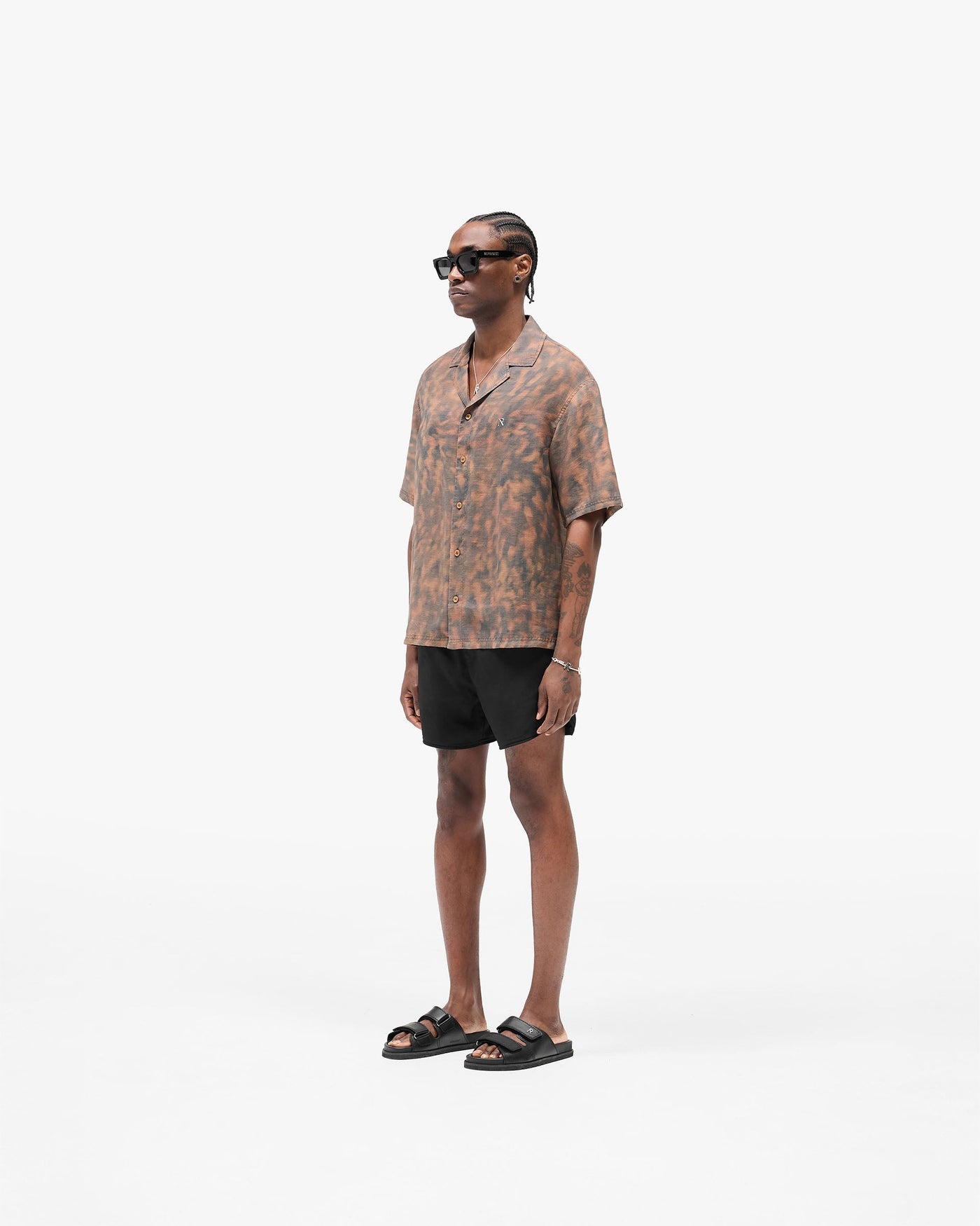 Tortoise Print Shirt - Brown