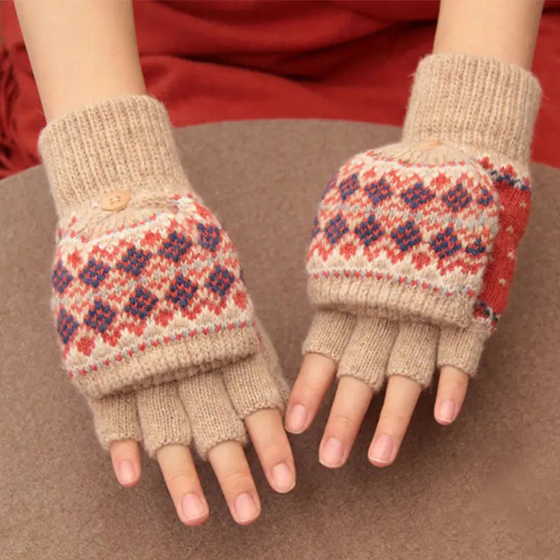 Moufles Mitaines Convertibles - Doublure Polaire
