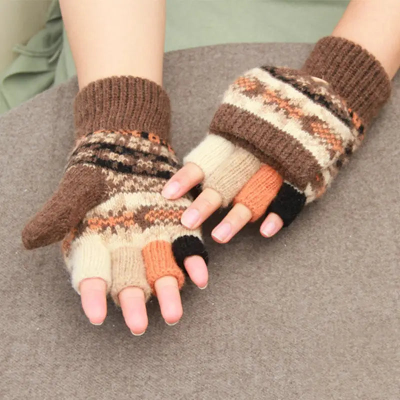 Moufles Mitaines Convertibles - Doublure Polaire