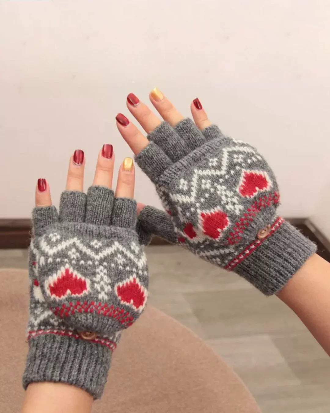 Gants Convertibles Laine - Lily