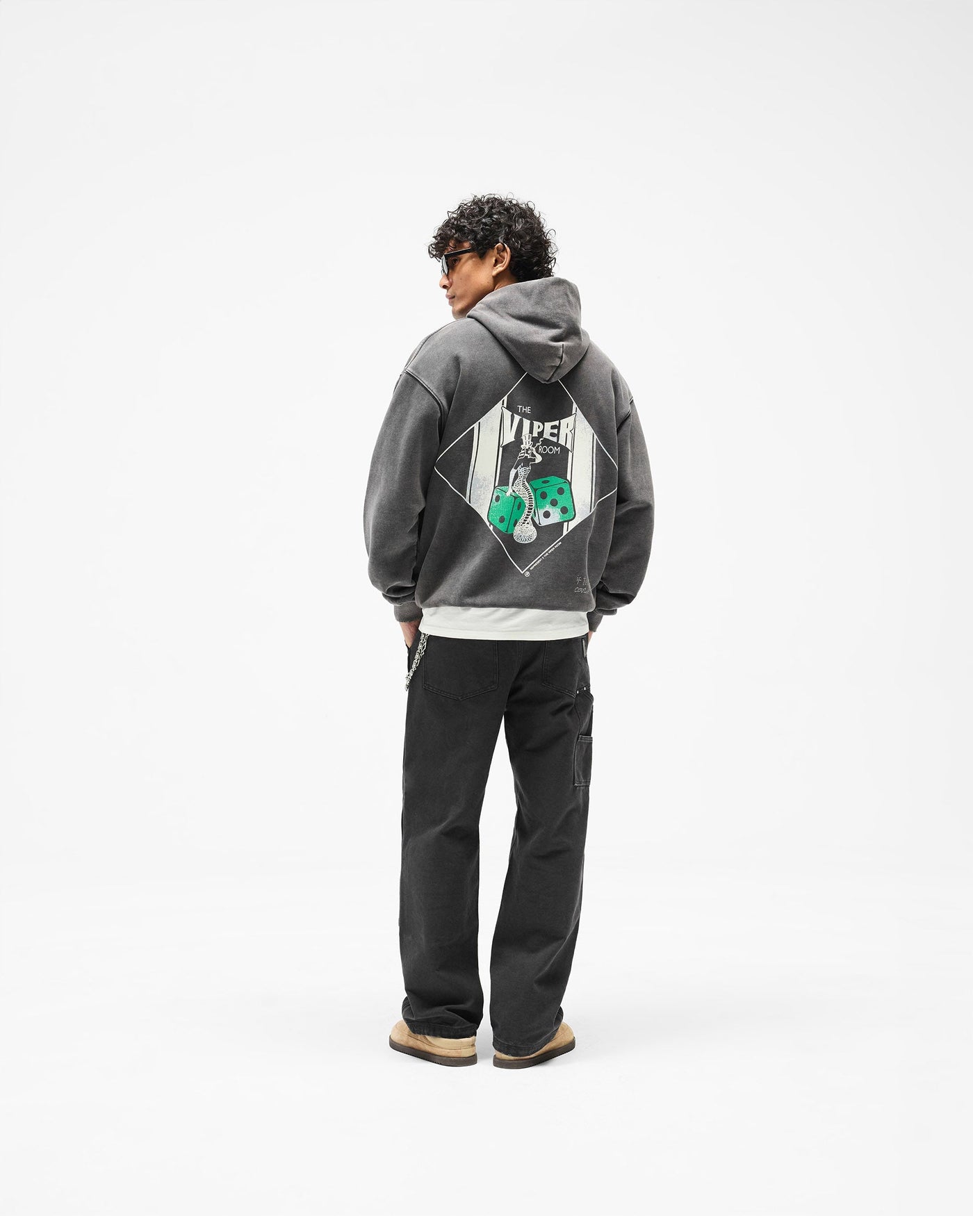 Represent x The Viper Room Dice Hoodie - Vintage Grey
